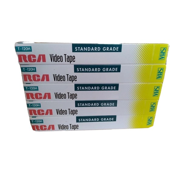New 5 RCA T-120H Standard Grade 6 Hr VHS Blank Video Tapes VCR Sealed - Picture 2 of 3